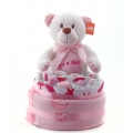 Nappy Cake Bear Pink